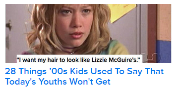 "28 Things '00s Kids Used to Say that Today's Youths Won't Get" 