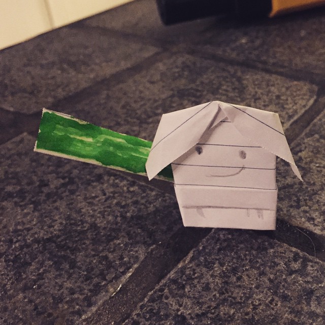 Mr. Twelve made me an origami Skywalker