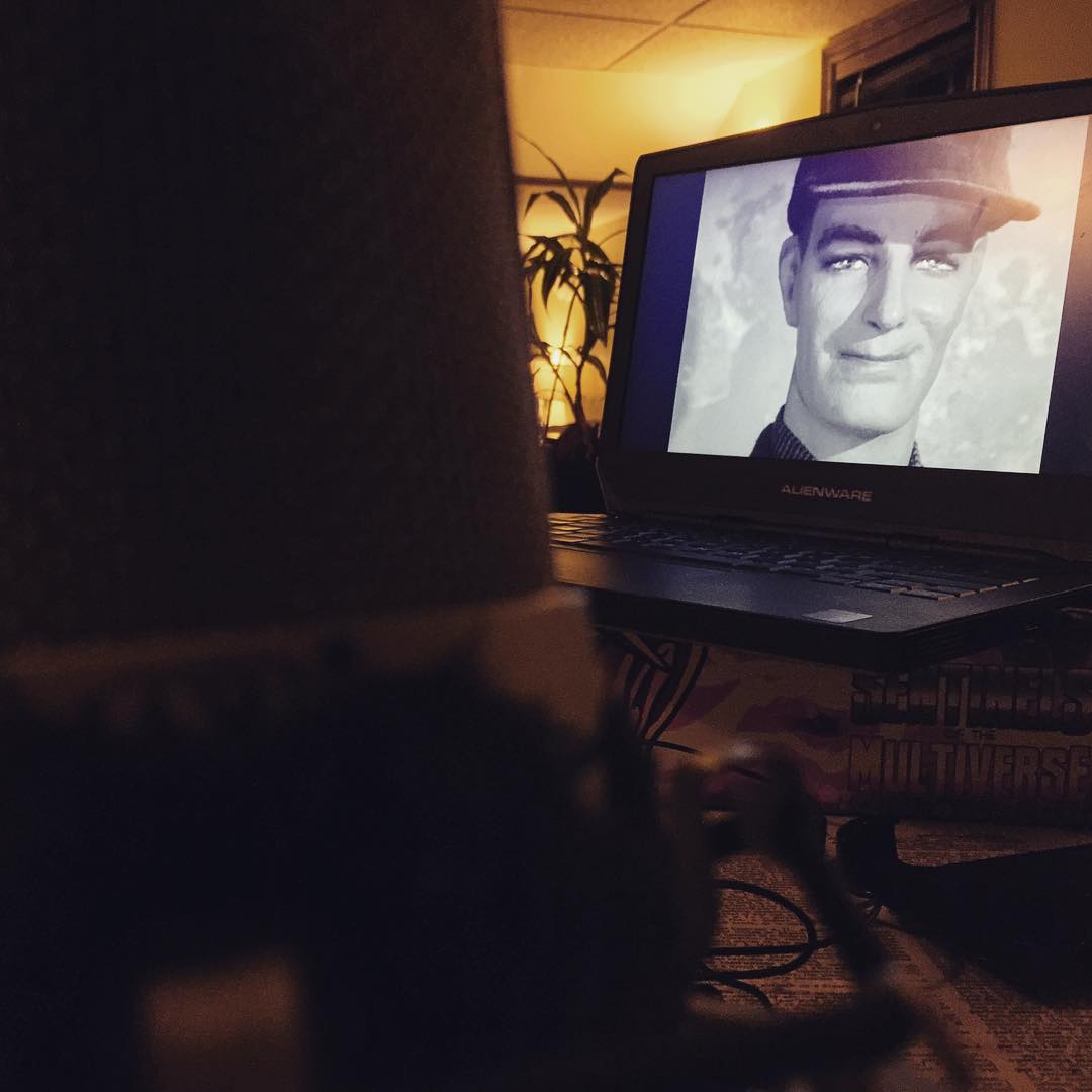 Recording Twilight Zone commentary for Chrononaut Cinema Reviews!