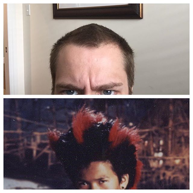 Hair: Week 8 - Middle peak appears to be attempting a natural Rufio #SkinnerCo