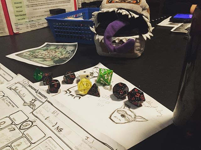 D&D Night: We failed to find a raccoon, but did manage to threaten (the illusion of) an Orcish baby