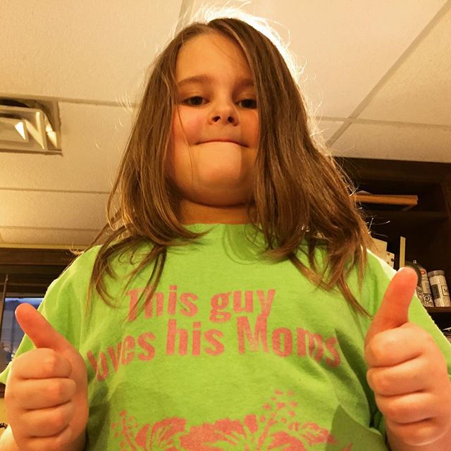 This kid. (He asked to buy the custom shirt.)