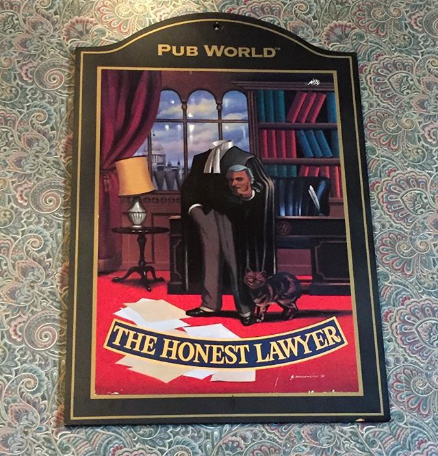 Out at the local (ish) pub.