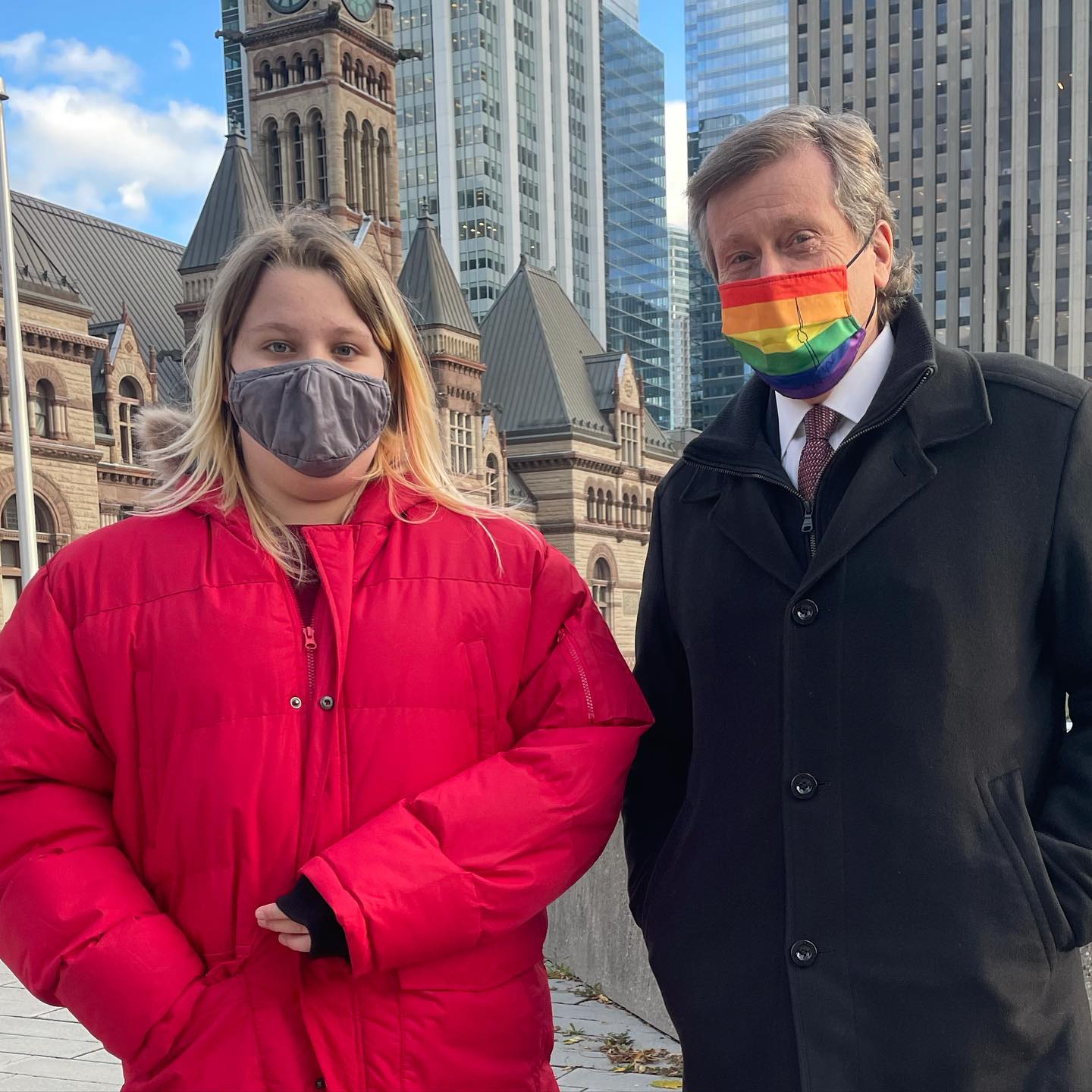 She’s almost as tall as Mayor Tory! Hahaha. Maybe next year.