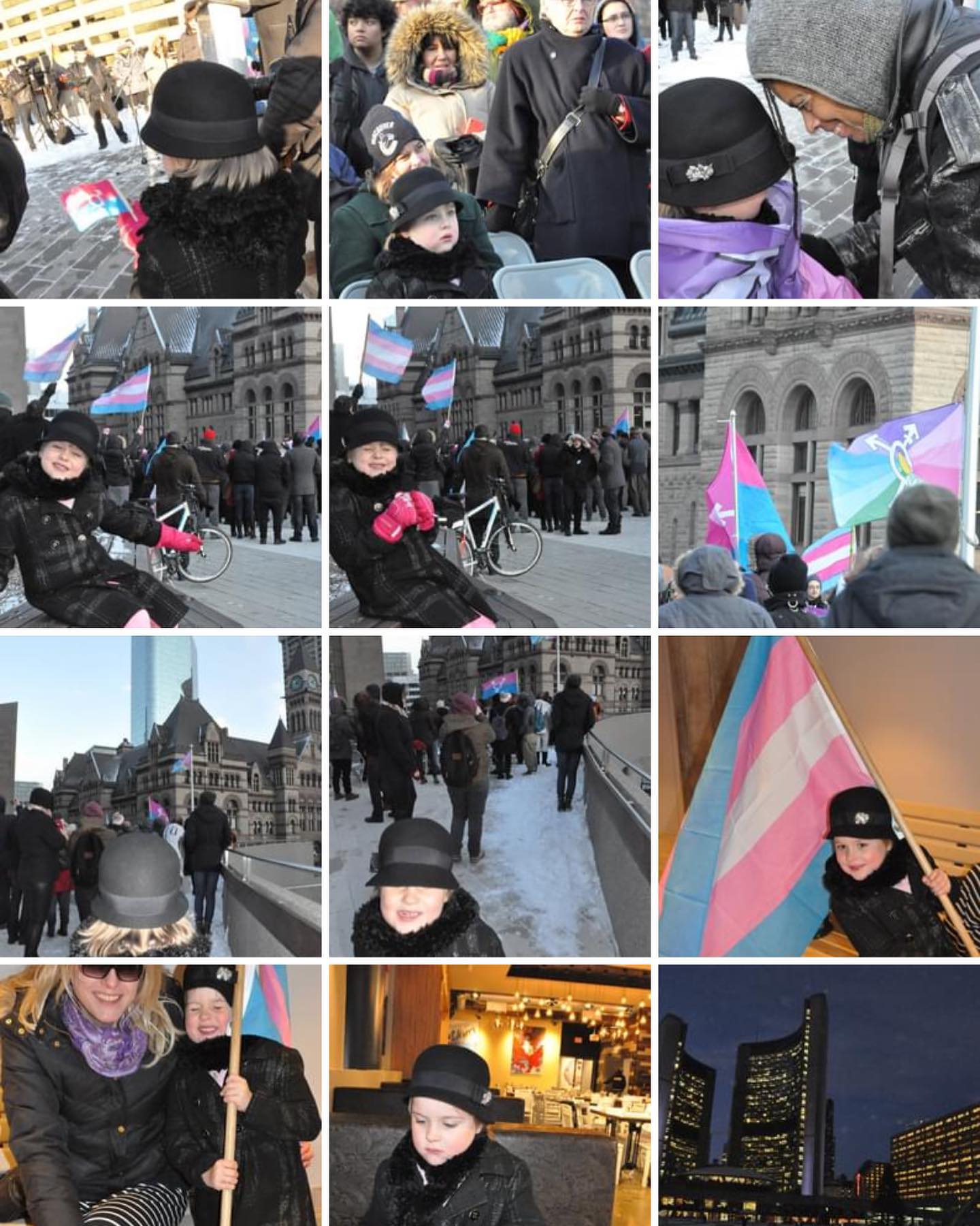 Working on Trans Day of Remembrance logistics for this year and crying like a baby over the last 7 years of TDOR Toronto City Hall pictures.