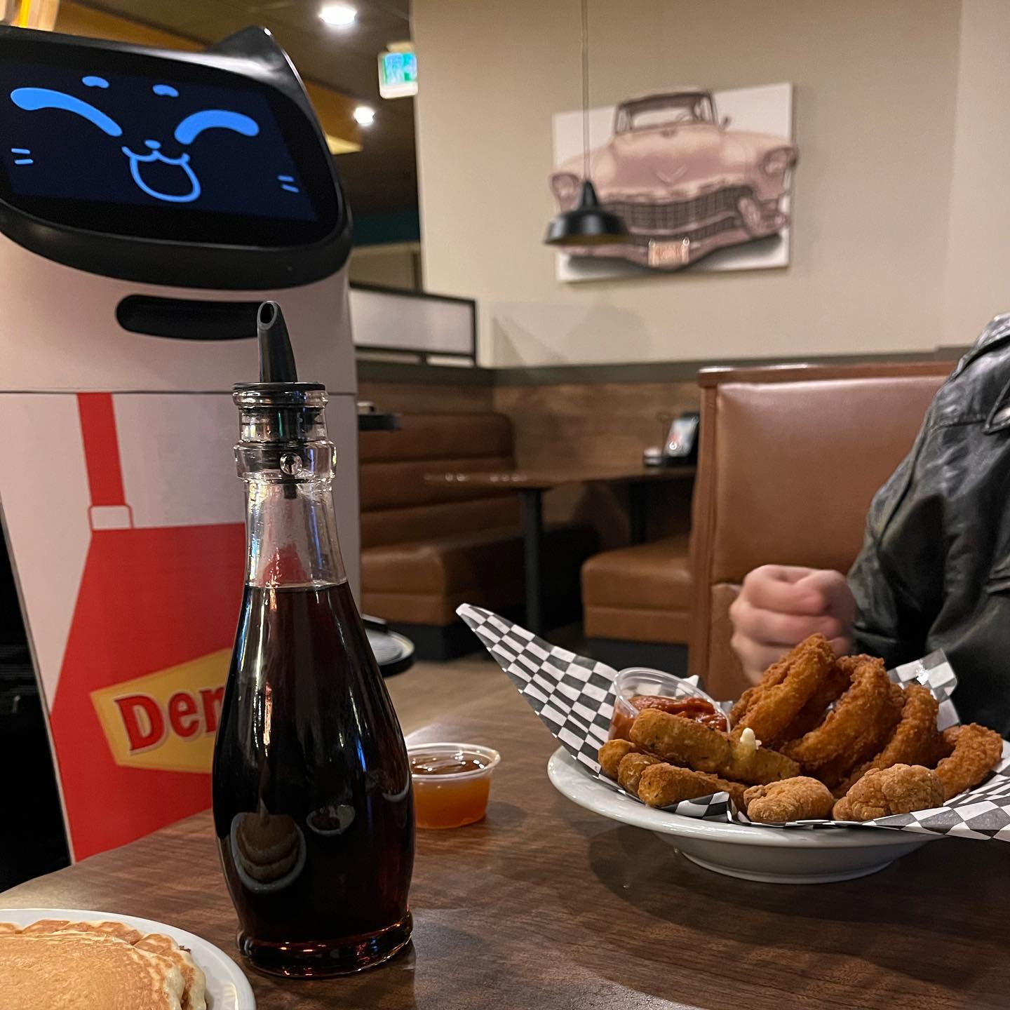 Sometimes it’s 2am on a Wednesday and you need a Moons Over My Hammy delivered by a robot cat